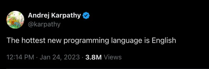 andrej kapathy - english is the new programming language